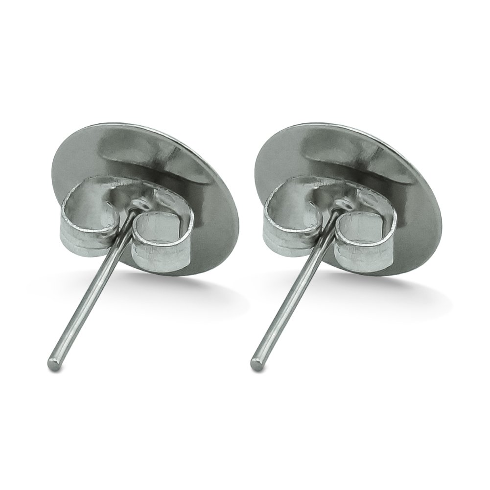 Bryant University Secondary Logo Novelty Silver Plated Stud Earrings - Image 3